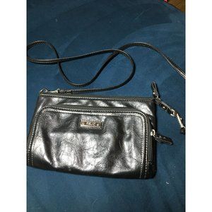 Relic by Fossil Small Shoulder Purse Dark Brown/Black